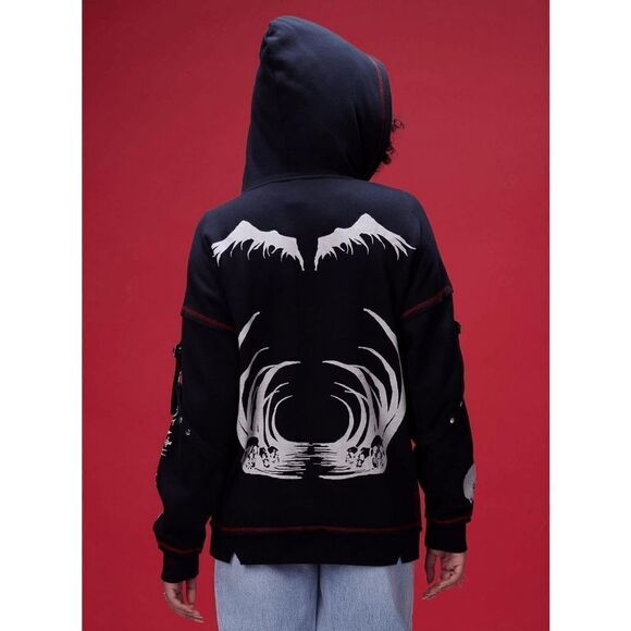 Death Note Emo Punk Anime Manga Hardware Girls Oversized Hoodie XS, S, M, L, XXL - Picture 2 of 4